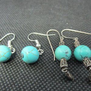 Set of Two Southwestern Style Earrings